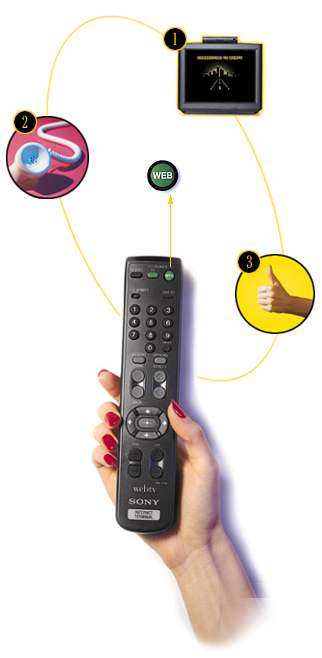 TV, Phone line, Thumb