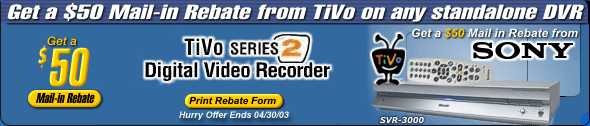 TiVo $50 Rebate